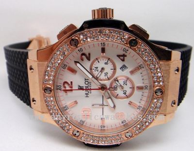 Hublot Big Bang Gold Case Diamonds Bezel Replica Watch